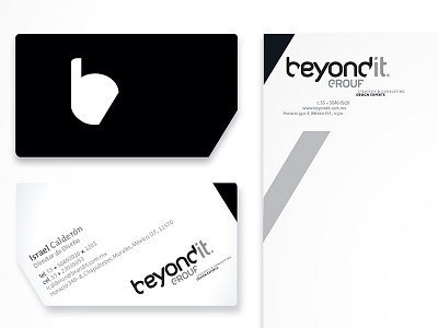 Beyondit Identity beyondit branding geometric identity logo