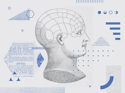 Analog x Digital analog bitmap collage digital dots halftone illustration