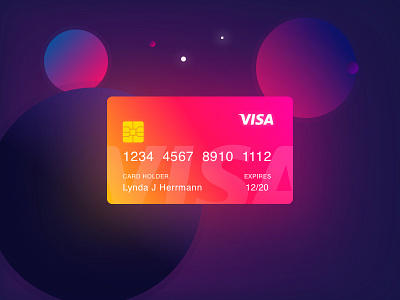 Meteor Credit Card Design glow light meteor mgurney88 pink planet purple space