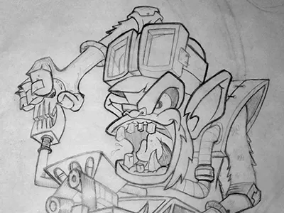 Mad Max Monkey cars drawing mad max monkey sketch