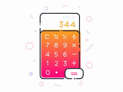 Calculator Daily UI #004 calculator colorful dailyui design icon pattern ui ux