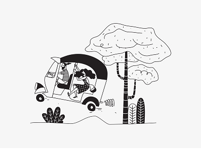 Tuk -Tuk Adventure! adventure illustration tuk tuk