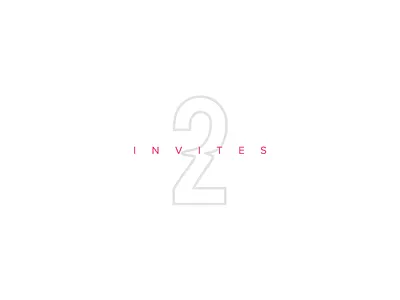 2 Invites design dribbble flat free giveaway graphics icon invitation invite logotype ui