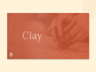 Presentation Slide brand clay design details minimalism minimalist pottery presentation slide