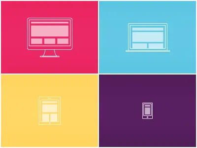 Responsive Design computer design device layout mac phone responsive tablet ui ux web wireframe
