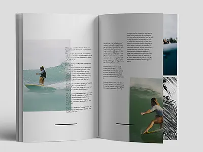 Surf Co Magazine editorial layout print surf