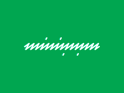 minimum ambigram minimum