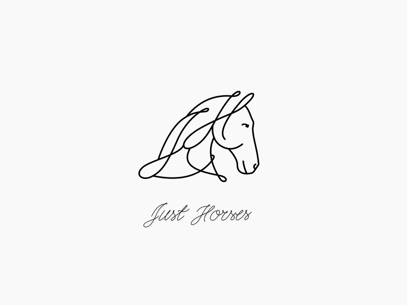 Handwriting monogram logo animation handwriting horse ligature logo animation monogram