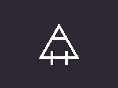 AH Monogram ah alchemy logo monogram triangle