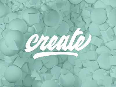 Create Typo 3d create cyan design kadijevic maksim round triangle typography white