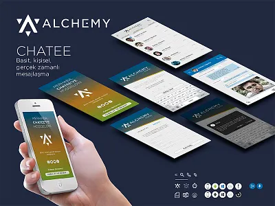 Alchemy Chatee app chatee message ui ux