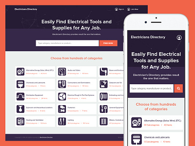 Electrician directory contractors electrical google job orenge professional electricians purple quickly and easily search