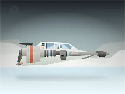 Kissmas Snow Speeder air speeder hoth illustration rebel sketch 3 snow speeder snowspeeder star wars t 47 airspeeder