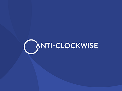 Anti-Clockwise Logo branding illustration logo design