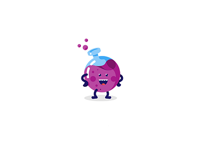 Driplab II blue brand brandidentity branding funny identity logo logotype mascot purple vape white