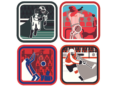 4 For 4 caricature editorial illustration sports vector