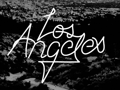 LA - Script handdrawn la script texture type