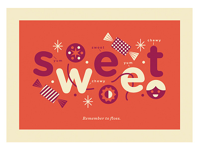 S W E E T illustration sweet