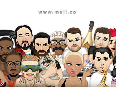 Moji app character emoji emojis funny icon illustration ios logo lol smiley vector