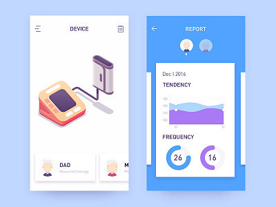 health app 03 app china health isometric ui