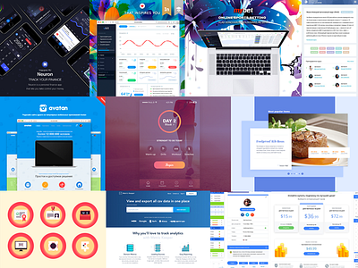 Best 10 by Flatonica 2016 best data dribbble finance flatonica interface ui ux works