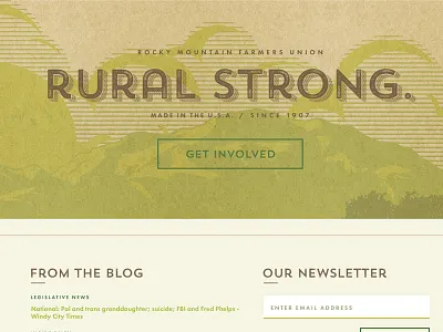 Farmer's Union Woodcut & Typography typography ui ux woodcut