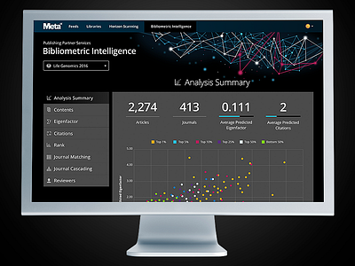 Bibliometric Intelligence Interface ai artificial intelligence dark interface ui ux