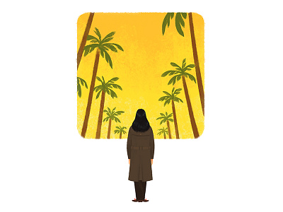 California california palm trees portrait