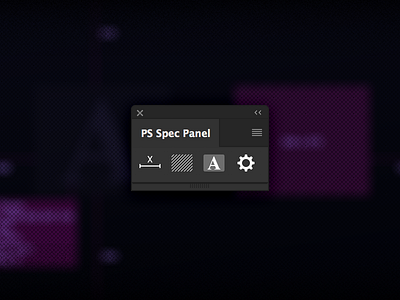 Photoshop Spec Panel distance panel photoshop script scripts spec tools