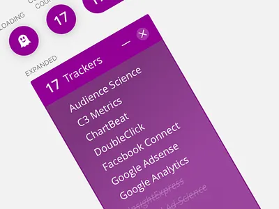 Purple Box adblocker extension ghostery