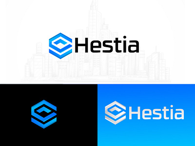 Hestia logo android logo antiitch logo app icone badge badge logo branding business logo constriction logo creative logo design graphic design icone illustration logo real estate logo timeless logo websit logo