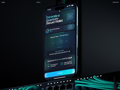 QU3: AI Generate a Quantum-Secure Wallet ai app design ai assistant ai startup ai technology artificial intelligence chat gpt crypto app crypto exchange crypto landing page cryptocurrency defi etherium finance memecoin mobile design platform product design saas landing page token web3 design