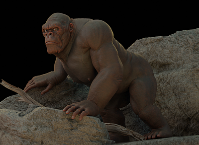 Gorilla 3d 3d character 3d model chara character character concept character design gorilla model