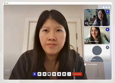 Video conferencing UI interface design ui video conference