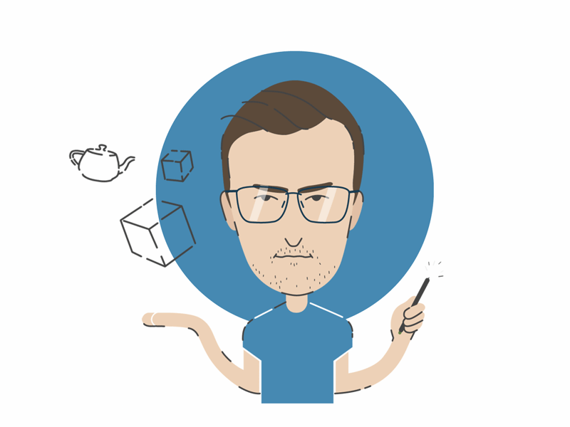 Me 3d gif illustration