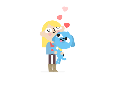 Puppy Love ❤️ characters charity cute fun vector