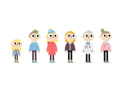 JIA Pals characters charity cute fun vector