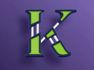 K 3d 3d art 3d letter 3d lettering architecture book cover editorial editorial design engineered hand lettering k k lettering