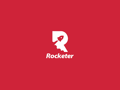 Rocketer Logo Design design flat logo minimal minimalist rocket