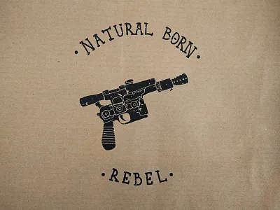 Han Solo's DL-44 Blaster Illustration Insignia badge design illustration insignia jon contino logo rogue one rustic star wars vintage