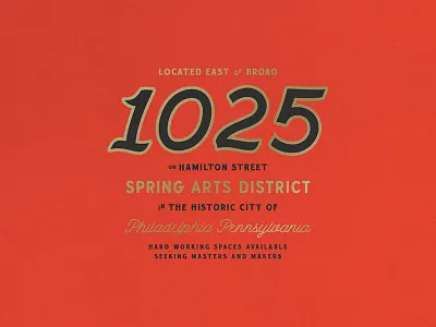 1025 Hamilton Nº 003 branding classic logo philadelphia script serif sign signpainter signpainting timeless typography vintage