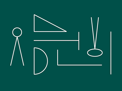 Tools of the Trade architecture compass iconography icons logo protractor ruler t square