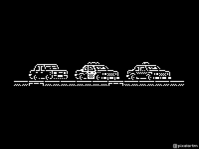 Streets of fire 1 bit gamedev gamemaker pixel pixel art police taxi