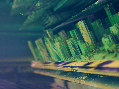 Emerald City after effects cinema4d octane