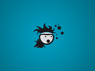 Diving illustration sketch vector