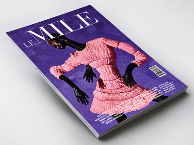 Le Mile Magazine #21 // cover story LUNNA collage illustration le mile magazine paper paper collage