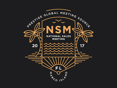 Sales Meeting Identity badge beach line