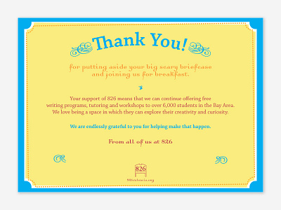 826 Thank You Card print thank you card