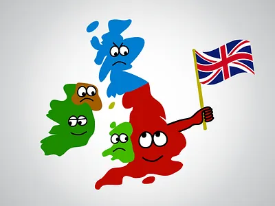 Disunited Kingdom brexit britain british isles england great britain ireland northern ireland scotland uk union jack united kingdom wales