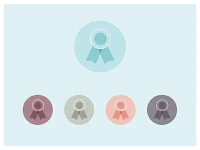 Ribbon Icons accolade award icon ribbon win winner winner chicken dinner